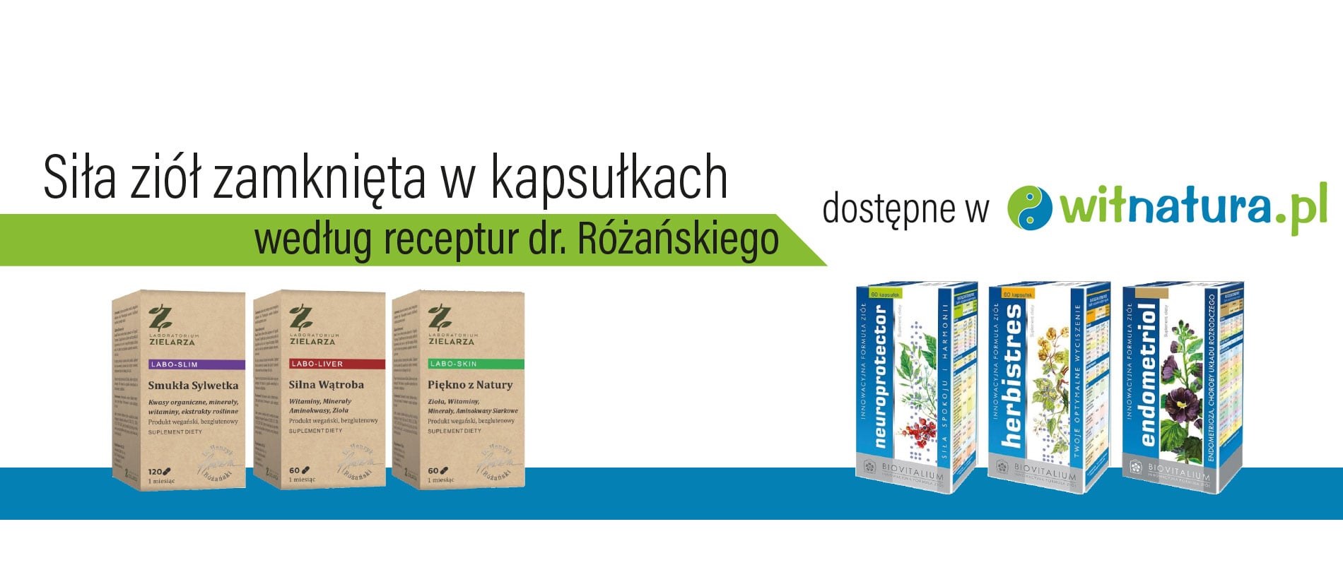 Zioła w kapsułkach wg receptur dr. Różańskiego